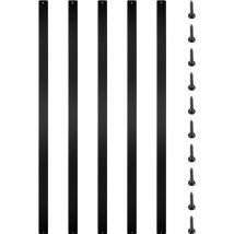 Mophorn - Balustres de terrasse, lot de 16 tiges métalliques pour terrasse, 29,5 po