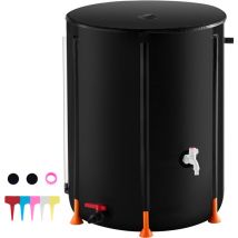 Mophorn - Baril de pluie pliable, baril de collecte d'eau de pluie portable de 53 gallons/201 l, système en pvc avec robinets et kit de trop-plein,