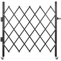 Mophorn - vevor Cancello di Sicurezza Pieghevole Singolo, Cancello per Porta Pieghevole 48' x 66', Cancello di Sicurezza a Fisarmonica in Acciaio,