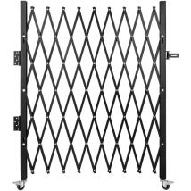 VEVOR Cancello di sicurezza pieghevole singolo, 48"x 71", in acciaio, cancello di sicurezza espandibile flessibile, cancello per barricata scorrevole