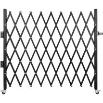 VEVOR Cancello di sicurezza pieghevole singolo, 6-1/2'x 7-1/2' Cancello per porta pieghevole, Cancello di sicurezza a fisarmonica in acciaio,