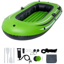 Mophorn - Bateau gonflable bateau de pêche gonflable pour 2 personnes. Kayak de radeau portable en pvc robuste. Comprend des rames en aluminium de