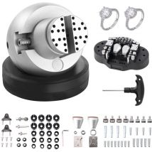 Mophorn - vevor Boulet de Graveur 127 mm Etau de Gravure Base Rotative a 360° Etau a Boule Machoire Reglable avec 69 Accessoires Outil de Reglage de