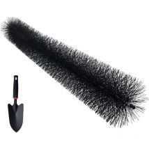 Mophorn - Brosse de gouttière, 18 m de longueur totale, 10 cm de diamètre, outil de nettoyage de gouttière, brosse de gouttière au niveau du sol,