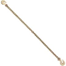 Mophorn - Cadena de Remolque G80 con 2 Ganchos a Presión de Horquilla 1 Pieza 10 mm x 316 cm Carga de 3,22 t Cadena de Registro Resistente para