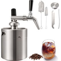 Mophorn - vevor Cafetiere a Piston en Acier Inoxydable 2 l Cold Brew Coffee Maker Machine a Cafe Infuse a Froid