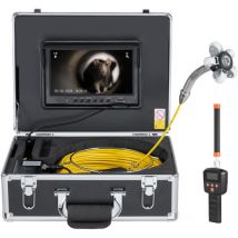 Caméra d'égout avec localisateur 512 Hz, taille de 165 pi/50 m, caméra d'inspection de drain de 9 po avec auto-nivellement, zoom 36X - Mophorn