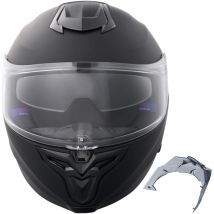 Mophorn Casque de moto, casque ABS intelligent intégral avec emplacement Bluetooth et lentille interchangeable, approuvé DOT pour jeunes et adultes