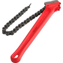 Mophorn - vevor Cle Serre-tubes a Chaine de 760 mm, Cle a Griffe pour Tuyaux 110-185 mm, Cle a Tuyau de Plomberie en Acier Robuste, pour Robinet