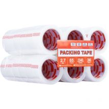 Clear Packing Tape, 36 Rolls of 1.88 Inches x 65 Yards, 2.7 Mil Thick, Heavy Duty for Moving, Storage, Packing, Shipping, Mailing, and Office Use