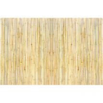 Mophorn - Clôture d'intimité en bambou naturel roulé 6 pi x 8 pi, écran en bambou écologique pour jardin, terrasse, bord de piscine, balcon, 0,75 po
