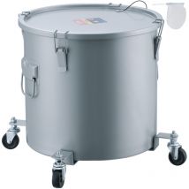 Vevor Secchio per Grasso di Friggitrice, Contenitore per Smaltimento Olio da 16 Gal, Rivestimento in Acciaio al Carbonio, Contenitore per Il