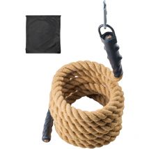 Mophorn Corde d'escalade de gymnastique, corde d'entraînement de fitness, corde d'entraînement d'exercice, 1,5" de diamètre et 20 pieds de longueur.