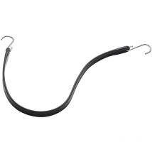 Mophorn - Cordon élastique plat de 24 po, sangles noires robustes de 20 mm avec crochets en s en acier, corde élastique élastique de 10 pièces pour