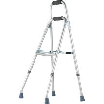 Déambulateur pliable Hemi, hauteur réglable sur 6 niveaux, aide à la mobilité à une main pour les personnes âgées, aluminium léger, jusqu'à 350 lb,