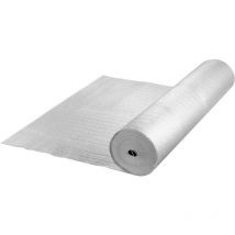 Mophorn - Doppelt Reflektierende Isolierrolle, Strahlungsbarriere mit Schaumstoffkern, 3,2 mm, 48 Zoll x 50 Fuß, Doppelseitiges Wärmereflektierendes