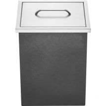 Mophorn Drop-In-Eiskruhe, 14" L x 12" B x 18" H Edelstahlkühler, 40 qt Outdoor-Küchen-Eisbehälter mit Abdeckung, Abflussrohr, Stopfen für Wein und