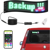 Mophorn - vevor Enseigne Lumineuse led Programmable Flexible, Panneau d'Affichage Defilant Couleur Polychrome P5, Panneau Publicitaire, Controle