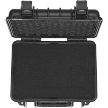 Mophorn - tui rigide pour pistolet avec mousse pu prédécoupée, étanche et anti-poussière pour 2 pistolets, verrouillable, noir, 14,1 × 11,5 × 7,6