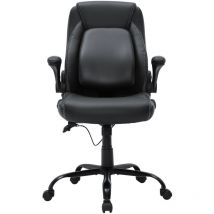 Mophorn - Executive-Bürostuhl mit verstellbarer Lendenwirbelstütze,ergonomischer Stuhl mit hoher Rückenlehne aus PU-Leder zur Linderung von
