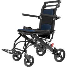 Mophorn - Fauteuil roulant, siège de 15,75 po, alliage d'aluminium, chaise de transport légère pour adultes, pliable avec accoudoirs rabattables,