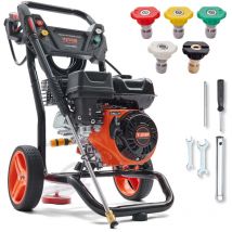 Mophorn Gas Pressure Washer, 3600 PSI 2.6 GPM, Gas Powered Pressure Washer with Copper Pump, Spray Gun and Extension Wand, 5 Quick Connect Nozzles,