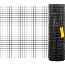 Mophorn - Hardware Cloth - 24' x 100' Acier galvanisé, maille 1'x1', grillage à poules avec revêtement en vinyle de calibre 16 avec pince coupante et