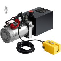 Mophorn Hydraulikpumpe, 8 Quart, einfachwirkendes Aggregat, 3200 PSI Max. Druck, 0,91 GPM Durchflussrate für Kippanhänger und Autohebebühnen