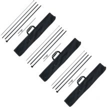 Mophorn - Kit de mât à drapeau à plumes - 3 packs, 16,3 pieds Mât à drapeau swooper. Idéal pour la publicité extérieure d'entreprise. Livré avec des