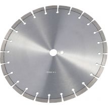 Lama per troncatrice diamantata, Lama per calcestruzzo 350 mm a umido o a secco, Lama a segmenti diamantati 12 mm con denti piatti, Diametro foro