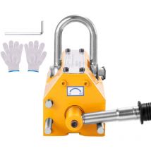 Mophorn - Leveur magnétique , capacité de 660 lb/300 kg, facteur de sécurité de 2,5, aimant de levage permanent en néodyme et acier avec libération,