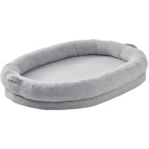 Mophorn - Lit pour chien humain, 72'x48'x10' Grand lit pour chien de taille humaine pour adultes, housse en fausse fourrure de lapin lavable, mousse