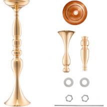 Mophorn - Lot de 24 vases à fleurs de mariage de 50 cm de haut, pièce maîtresse de mariage en métal, support de présentation de composition florale