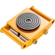 Mophorn - Lot de 4 chariots à roulettes pour machines, capacité de 12 t, déménageurs en acier au carbone avec roues à 360 °, transport d'équipement