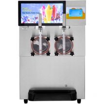 Mophorn - Machine à granité commerciale à double bol 8 L/2,1 gal, machine à boissons glacées pour smoothies margaritas