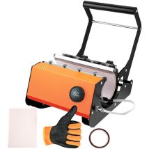 Mophorn Machine à presser les tasses, transfert par sublimation pour gobelets de 30oz, avec gants résistants à la chaleur et ruban adhésif, pour les