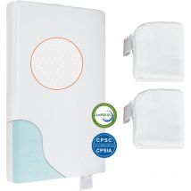 Mophorn - Matelas Bebe 610x965x80 mm Matelas Cododo Respirant Reversible Double-Face en Mousse a Memoire de Forme en Gel Petit Matelas pour Berceau 2