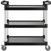 Mophorn Mehrzweckwagen, 226 Kg Tragkraft, 3-stufiger Universalwagen Aus Kunststoff Mit 360° Schwenkrädern (2 Mit Bremse), 106x49x98 Cm Großer 