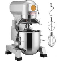 Mophorn - Mixeur Commercial, Mixeur sur Socle 18,7L avec 3 Vitesses Réglables, Mixeur à Pâte 1100W, Bol en Acier Inoxydable et 3 Accessoires, Idéal