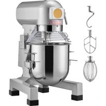Mophorn - Mixeur Commercial, Mixeur sur Socle 28,5L avec 3 Vitesses Réglables, Mixeur à Pâte 1100W, Bol en Acier Inoxydable et 3 Accessoires, Idéal