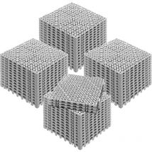 Modulares ineinander greifendes Kissen, 55er-Pack 30 x 30 cm Spleiß-Drainagematten, weiche, rutschfeste Drainage-Bodenfliesen aus pvc mit