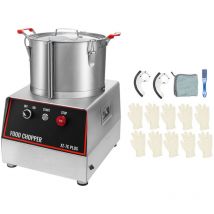 Mophorn - Morphron Food Processor & Hachoir de légumes, Bol de 7 quarts, 750W avec 2 lames S-courbes supplémentaires, Acier inoxydable pour hacher