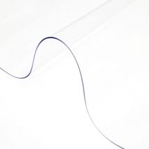 Nappe pvc Rectangulaire Transparente 1,5 mm Nappe de Protection Impermeable Epaisse pour Table de Cuisine, Table a Mange, Table en Bois, Bureau,