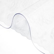 Mophorn - vevor Copritavolo in plastica 42 x 72 pollici, Proteggi tavolo trasparente spessore 1,5 mm, Tappetino da scrivania rettangolare