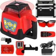 Mophorn - Niveau laser rotatif rouge, portée de 500 m, outil de nivellement automatique Balayage Rotative a 360 Degres Laser