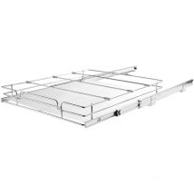 Mophorn - Organizador Extraíble Debajo del Fregadero 432x533x63,5 mm Cesta Deslizante 1 Nivel de Acero Cromado Cajón Deslizante Carga de 13 kg