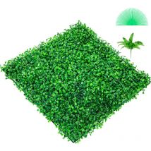 Mophorn - Panel de boj artificial uv, 6 paneles de pared de seto de boj, 20' x 20', 4 cm de césped verde, fondo de seto falso para cerca de