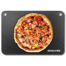 Vevor Pierre a Pizza 508 x 355 x 10 mm Plaque a Pizza pour Four Pre-assaisonnee en Acier au Carbone Plat a Pizza Croustillante Rectangulaire pour
