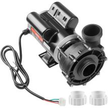 Pompa per spa 2 velocita, Telaio 48, Pompa per vasca idromassaggio, 2 modi di funzione 1100 w 35 m³/h 13m o 250 w 14 m³/h 2,8 m, Interfaccia girevole