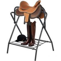 Mophorn - Porte-selle pliable, 28x19x37,5pouces, lot de 2 soutiens de selle de cheval autoportants, soutien de couverture de cheval portableau,